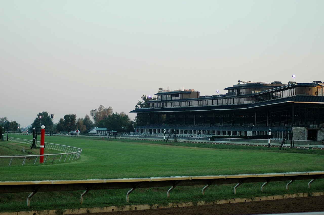 Horse racing track